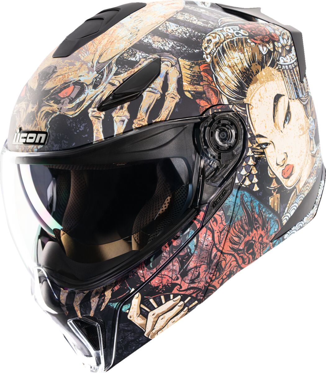 ICON HELMET THRESHOLD ODOKURO BLACK 0100-2717