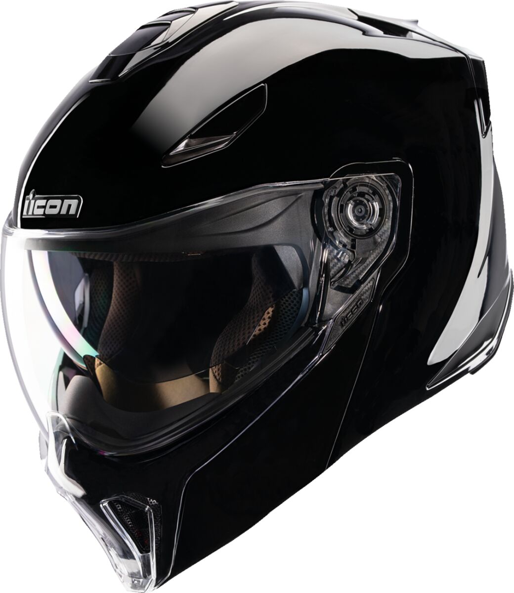 ICON HELMET THRESHOLD GLOSS BLACK 2 0100-2816