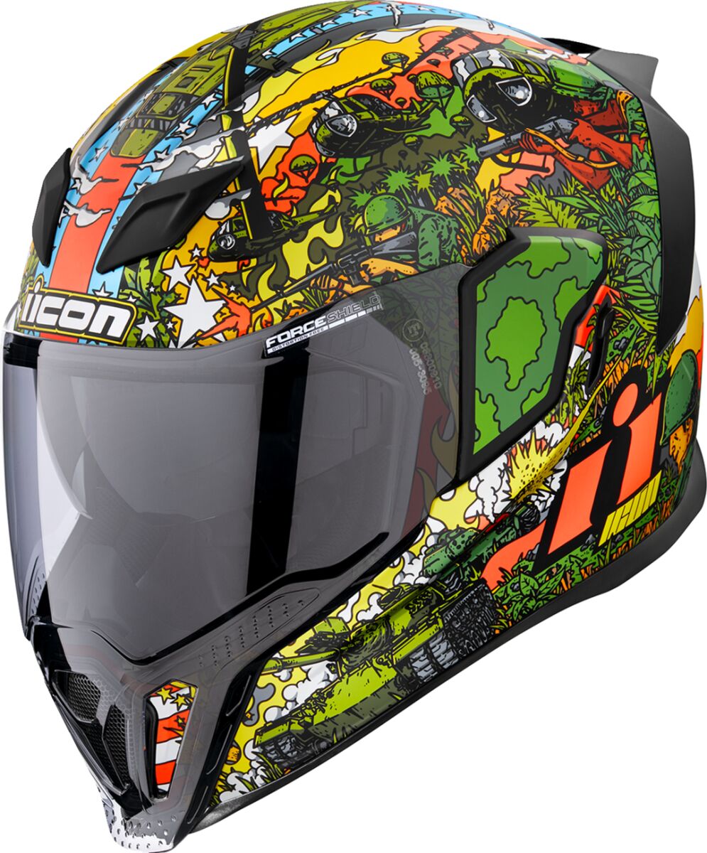 ICON HELMET AIRFLITE GP23 GREEN MD 0101-15059
