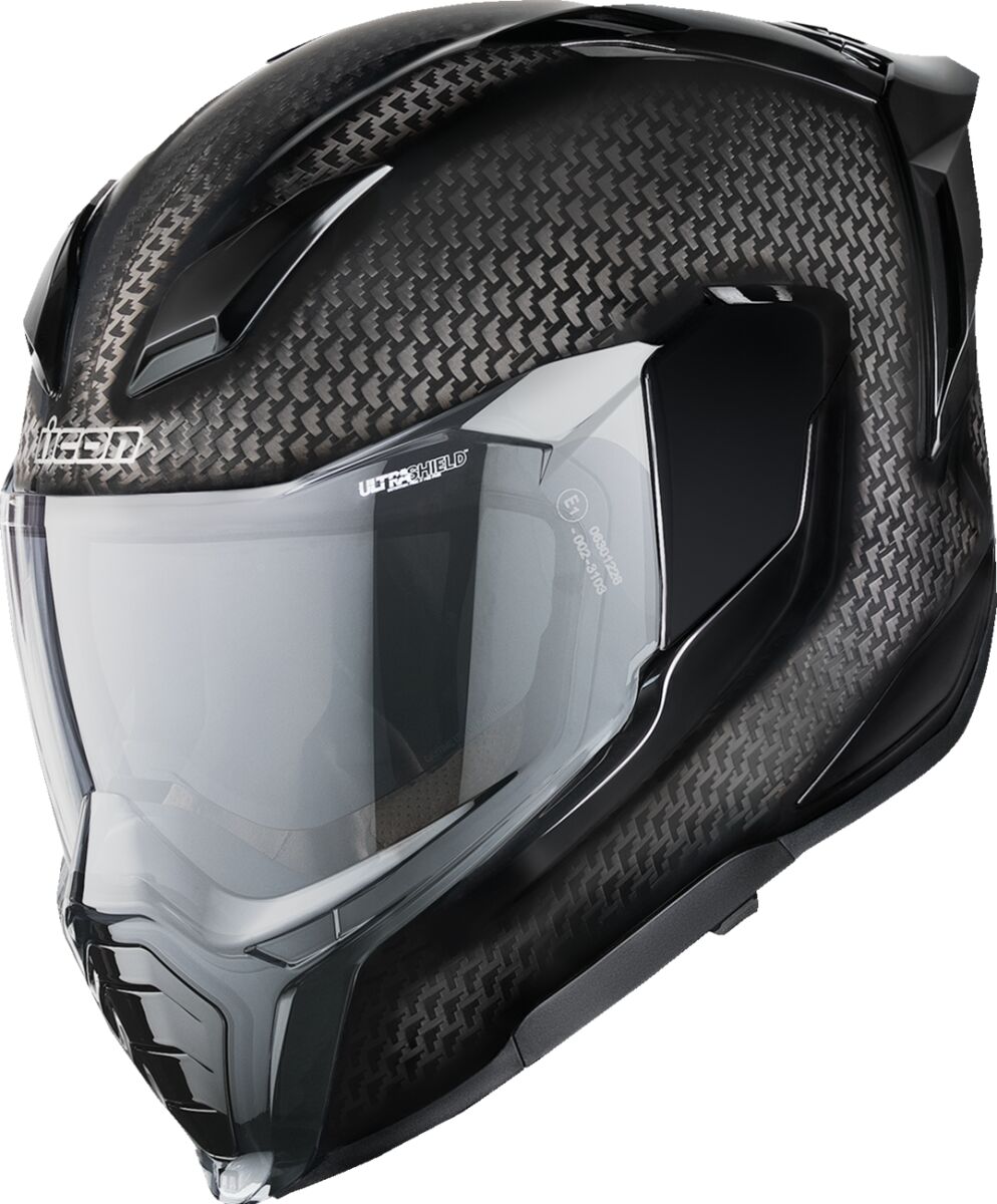 ICON HELMET ULTRAFLITE CARBON BLACK 0101-18576