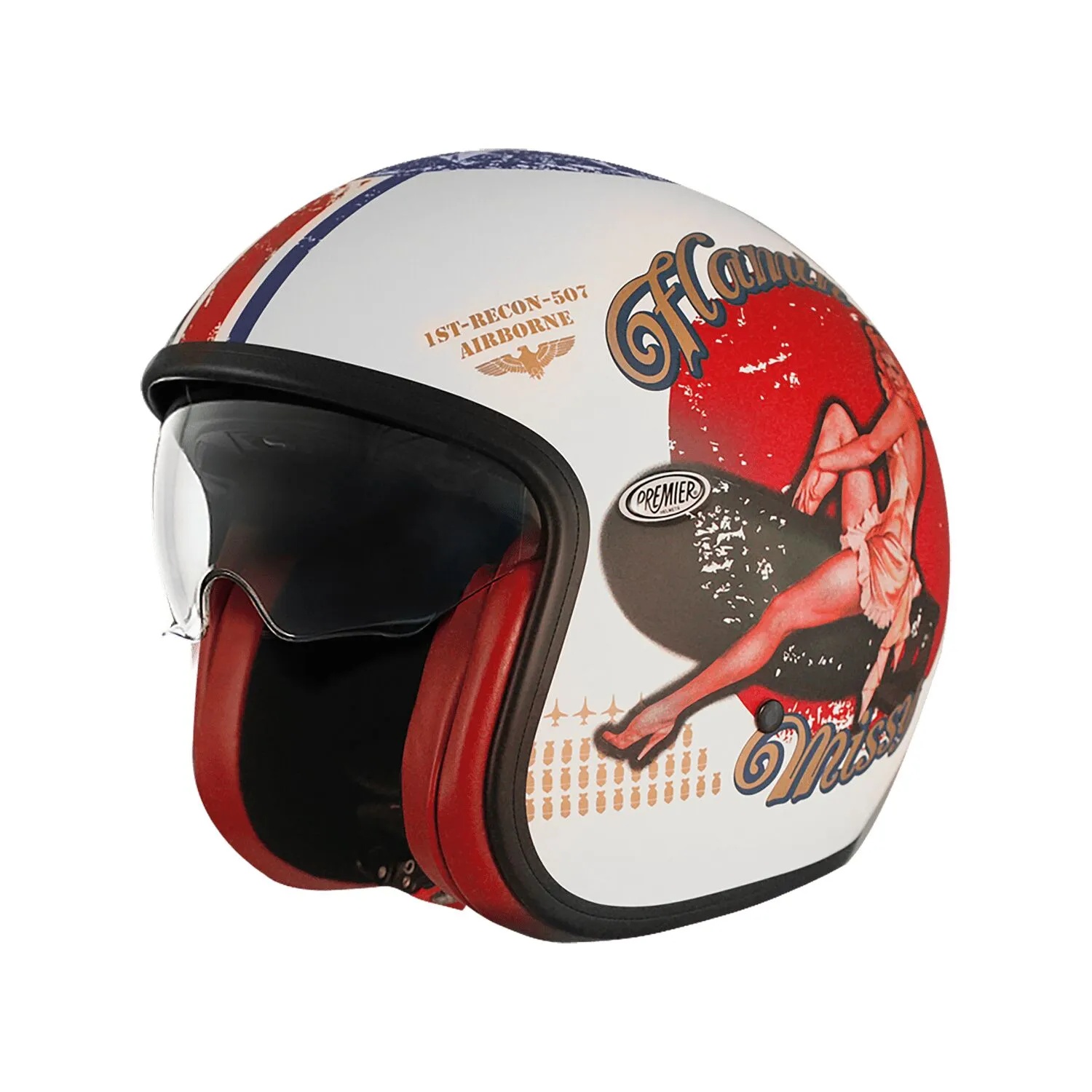 PREMIER HELMETS HELMET VINTAGE PU 8BM XL APJETVI6FIBUP800XL