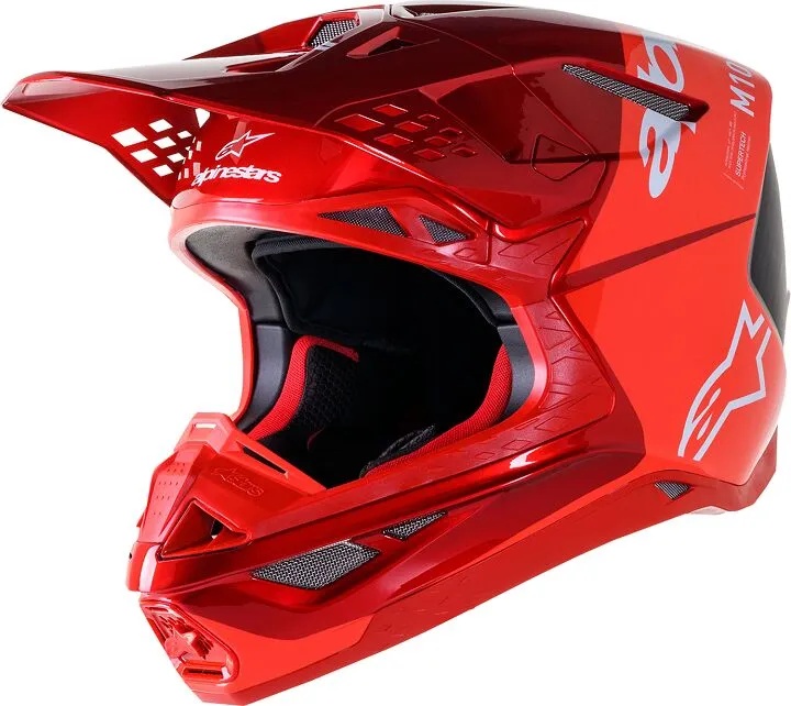 Κράνος Alpinestars Supertech M10 Flood Motocross Enduro Unisex κόκκινο