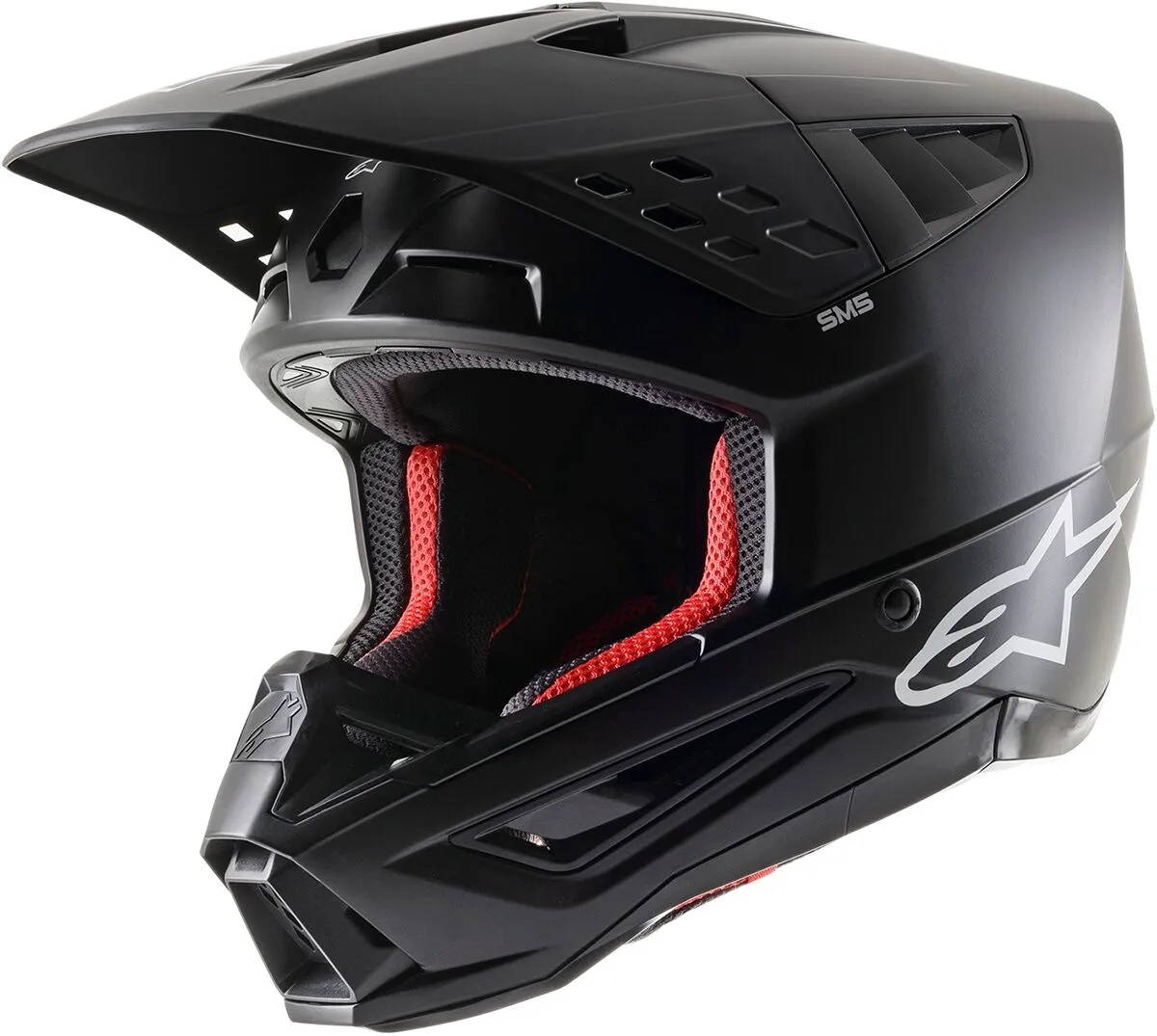 ALPINESTARS(MX) HELMET SM5 SOLID BLACK XS 8303023-110-XS