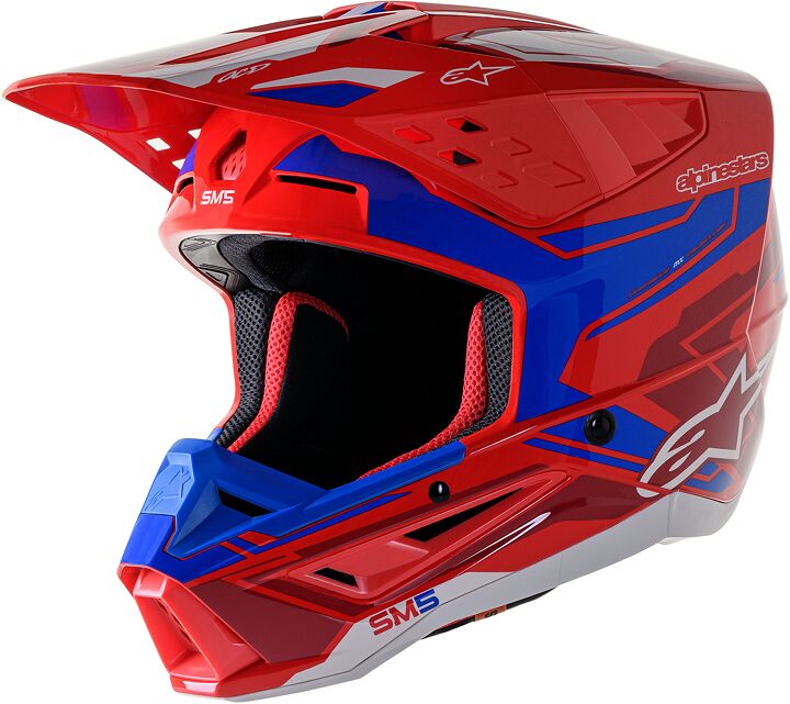 Κράνος Alpinestars Supertech M5 Action Motocross Enduro Unisex κόκκινο