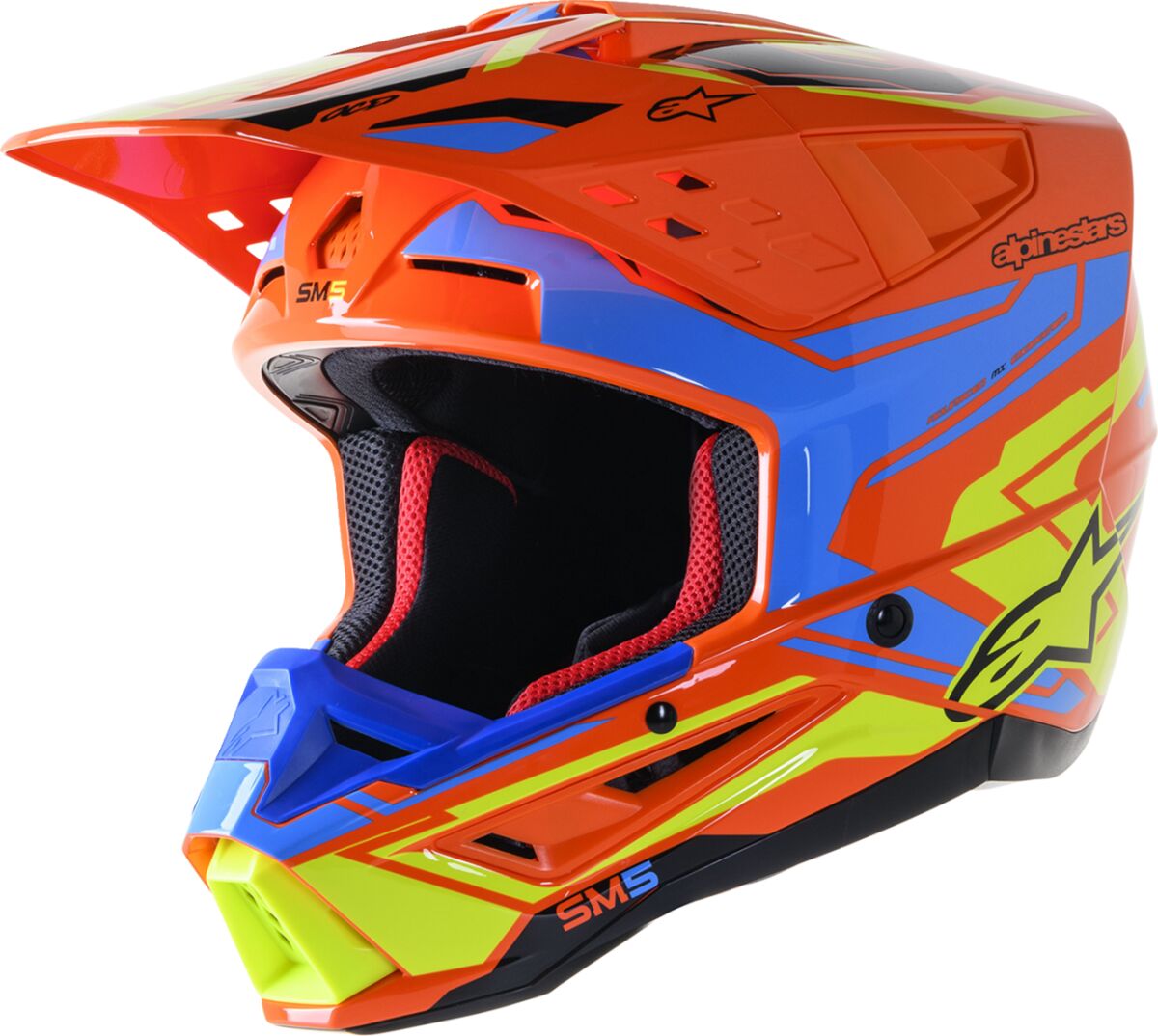 ALPINESTARS(MX) HELMET SM5 ACT2 OR/C/Y S 8306023-4475-S