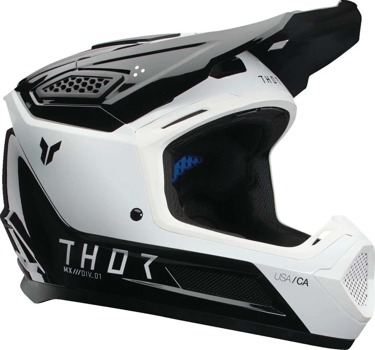 THOR HELMET FLEET STORM BK/WH XL 0110-8914