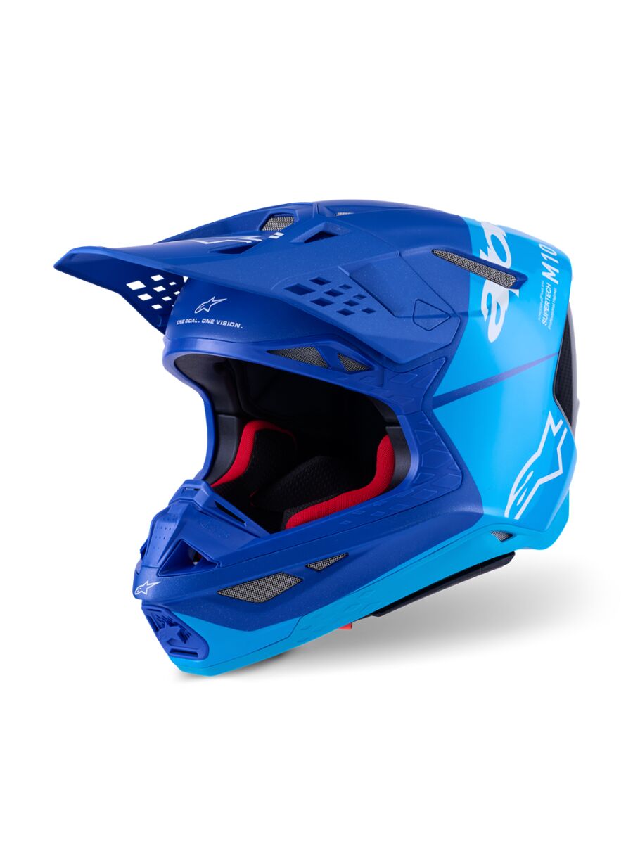 ALPINESTARS(MX) HELMET S-M10 FLOOD BLUE/BLK-CA 8300923-7282-M
