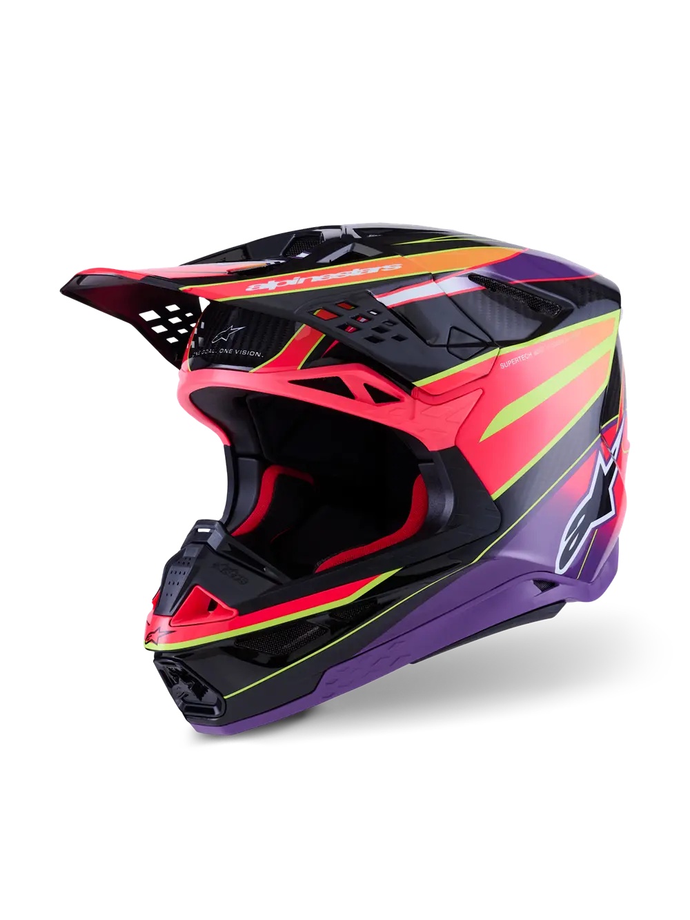 ALPINESTARS(MX) HELMET S-M10 ERA PINK/VIO/YL S 8301123-3145-S