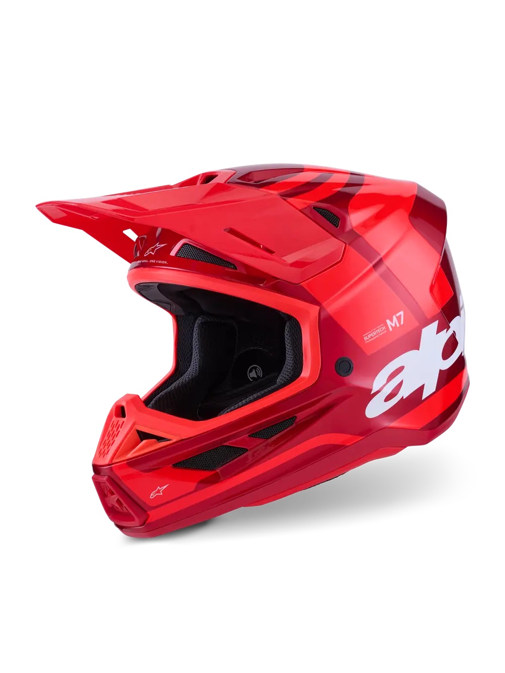 ALPINESTARS(MX) HELMET SM7 CORE RED-GLOSS S 8301726-3127-S