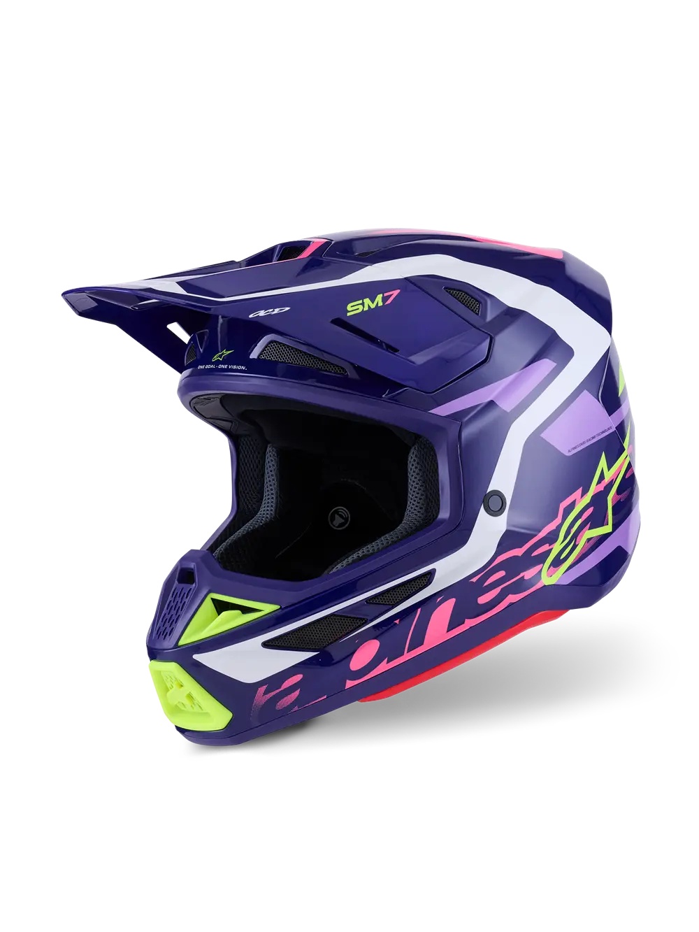 ALPINESTARS(MX) HELMET SM7 DEED PURPLE/PINK XL 8302326-3142-XL