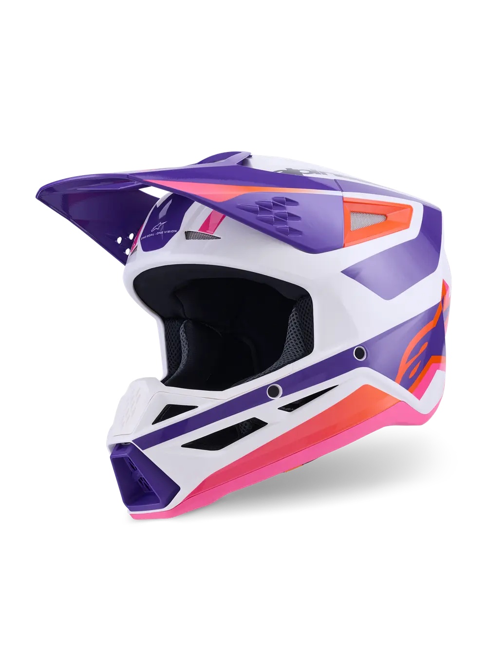 ALPINESTARS(MX) HELMET SM3 HEAT WHT/PU/PINK L 8300926-2052-L