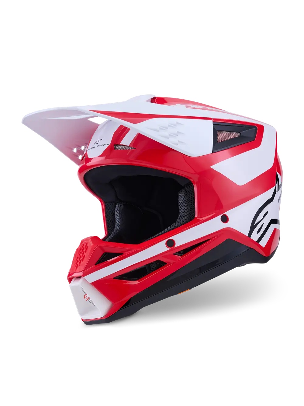 ALPINESTARS(MX) HELMET SM3 HEAT RED/WH/BLK 2X 8300926-3126-2X