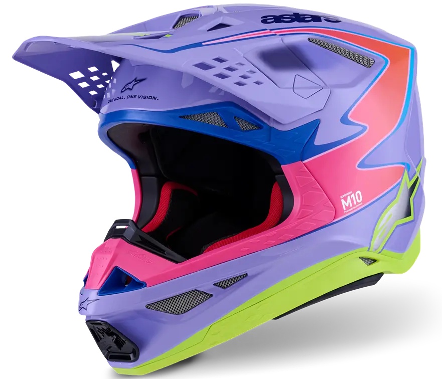 ALPINESTARS κράνος mx off-road Supertech M10 Jett μωβ gloss
