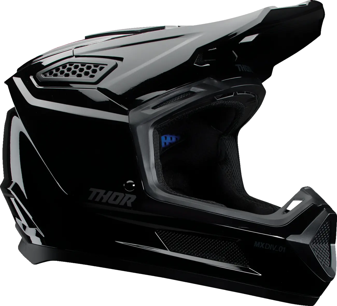 THOR HELMET FLEET BLACKOUT GLOSS LG 0110-9390