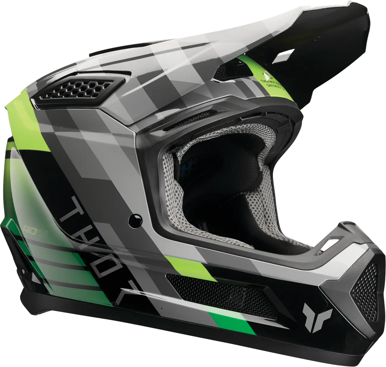 THOR HELMET FLEET CAMBER BK/GN SM 0110-9400