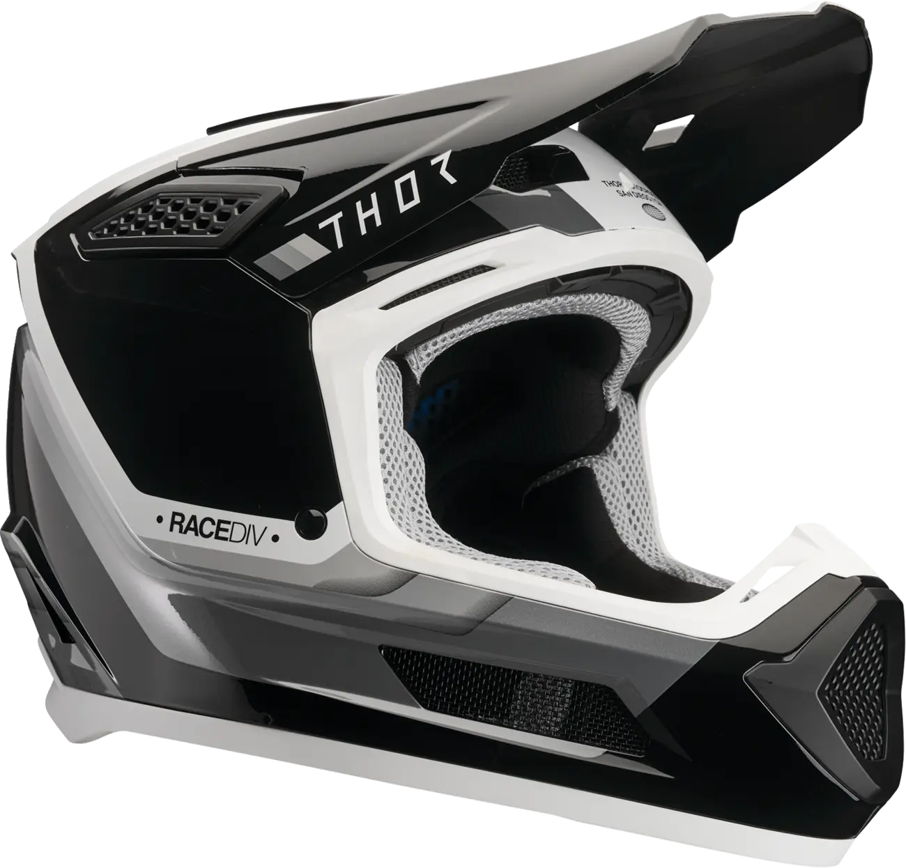 THOR HELMET FLEET DEFY BK/WH XL 0110-9433