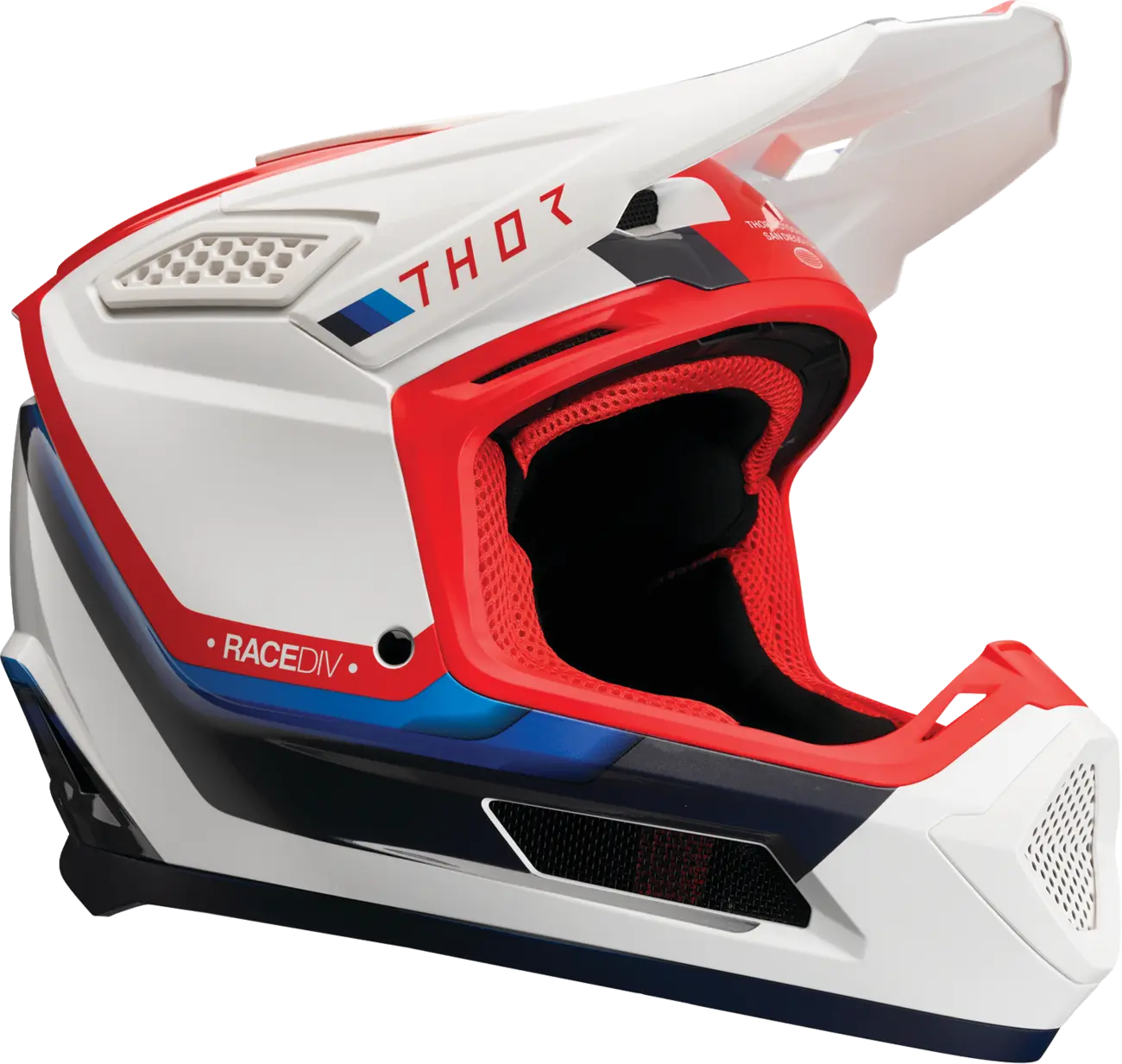 THOR HELMET FLEET DEFY WH/RD/BL LG 0110-9444