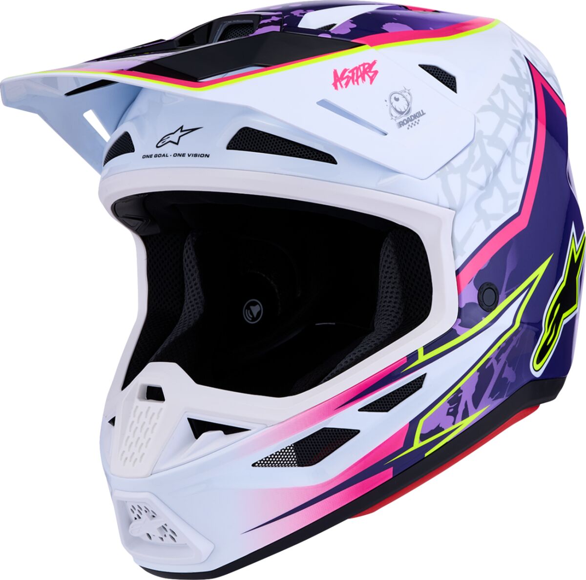 ALPINESTARS(MX) HELMET SM7 BLASTER PUR/PNK/WHT 8300127-3224-S