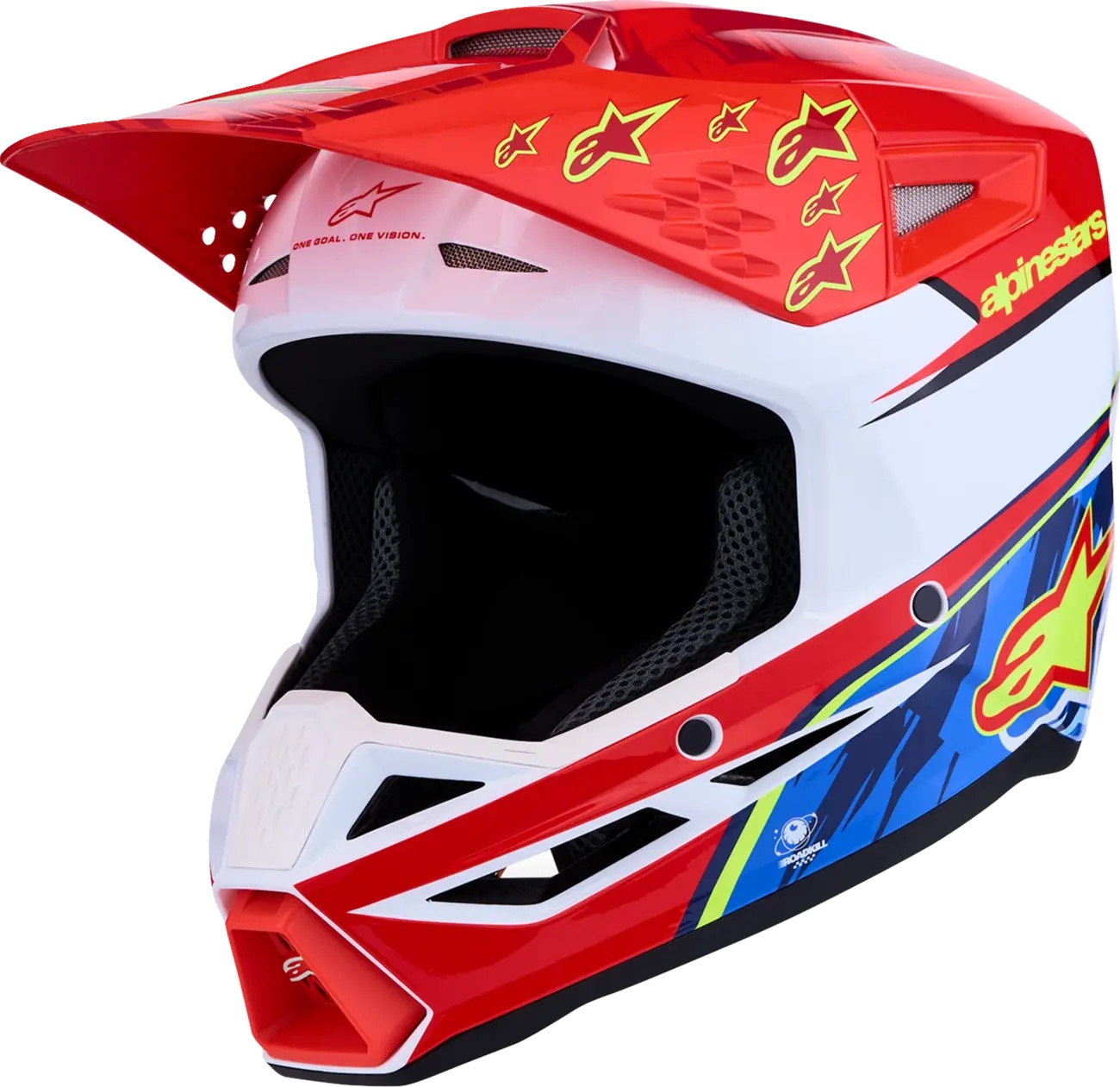 ALPINESTARS(MX) HELMET SM3 FALCON RED/WHT/BLU 8300827-3206-L