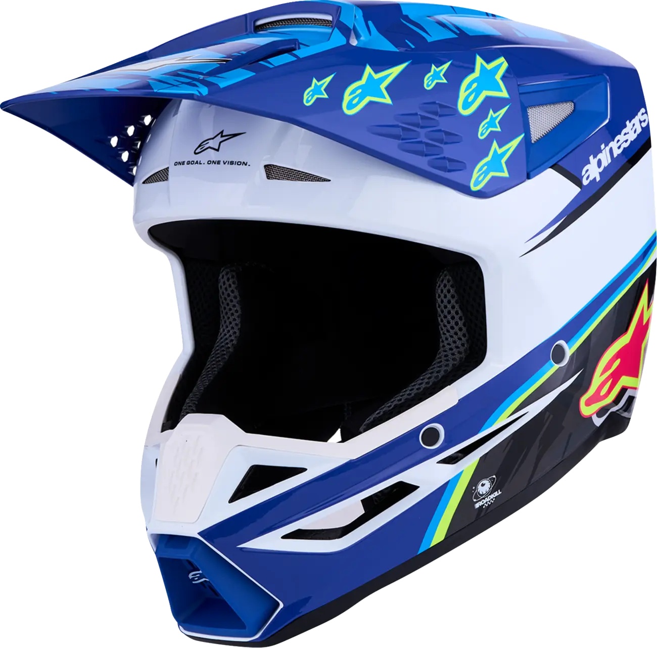 ALPINESTARS(MX) HELMET SM3 FALCON BLU/BLK/PNK 8300827-7347-2X
