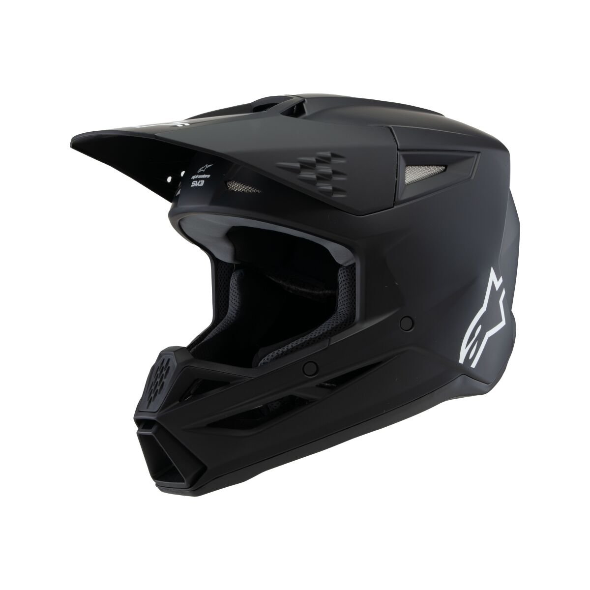 ALPINESTARS(MX) HELMET YTH SM3 SOLID BLACK YL 8302425-110-YL