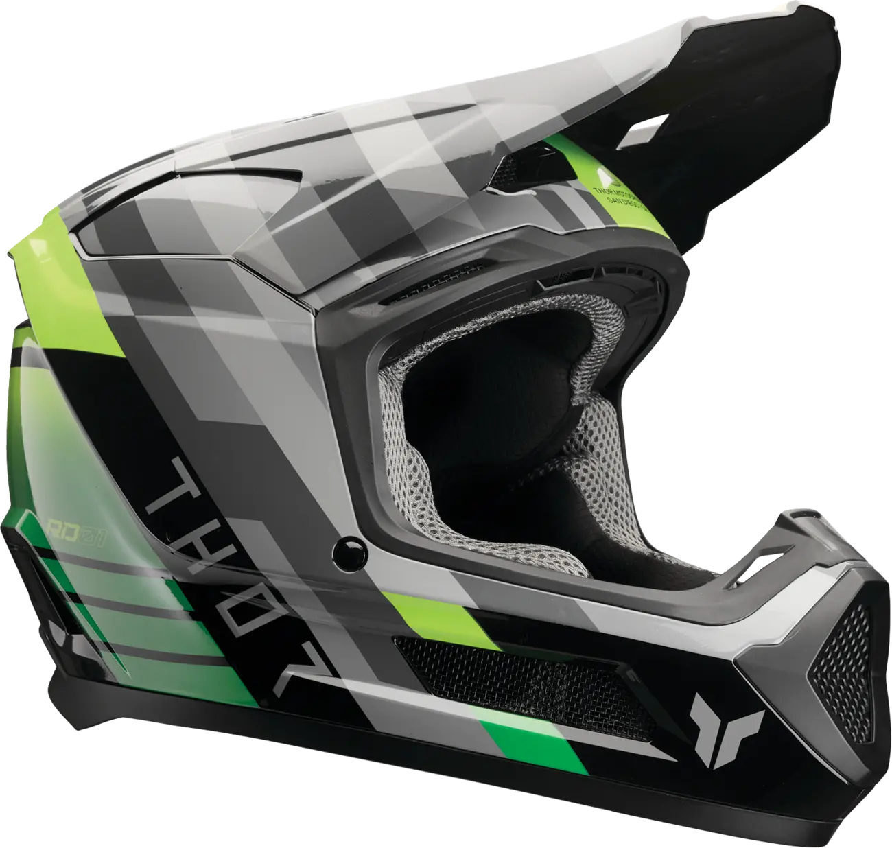 THOR HELMET FLEET YTH CAMBER BK/GN 0111-1769