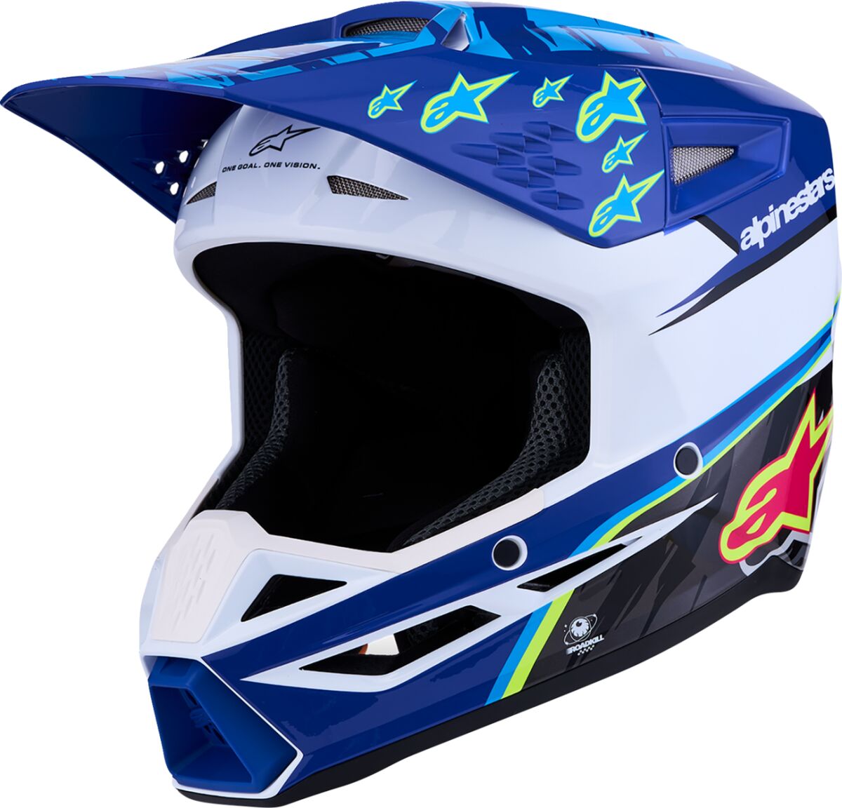 ALPINESTARS(MX) HELMET YTH SM3 FALCON BL/BK/PK 8301227-7347-YM