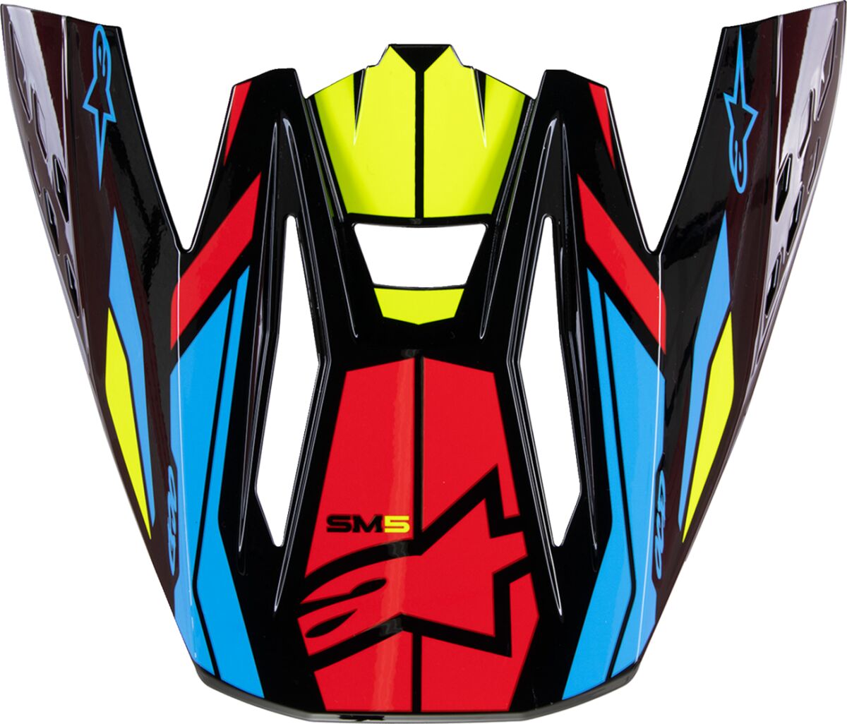ALPINESTARS(MX) VISOR SM5 ACT2 BK/Y/R 8986023-1533-OS