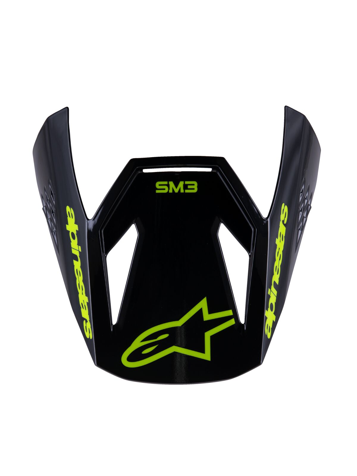 ALPINESTARS(MX) VISOR SM3 RADIUM BLACK/YELLOW 8980625-1559-