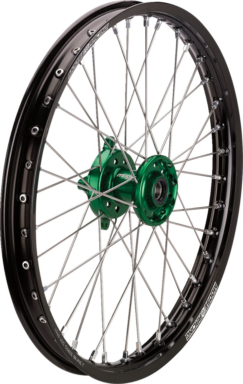 MOOSE OFFROAD HARD-PARTS WHEEL COMP 1.60X21 KAW KFN-16021-BKGN