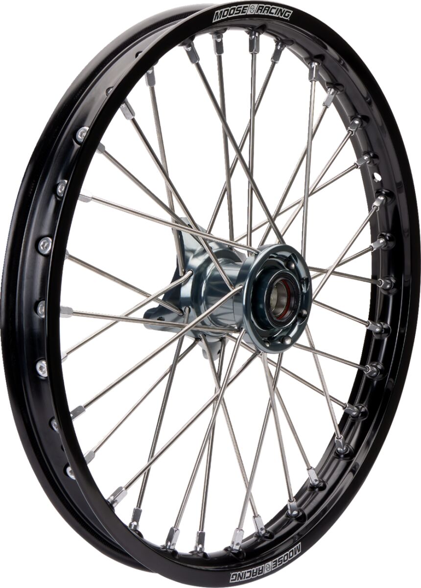 MOOSE OFFROAD HARD-PARTS WHEEL COMP 1.60X21 GAS MF-16021-BKGY