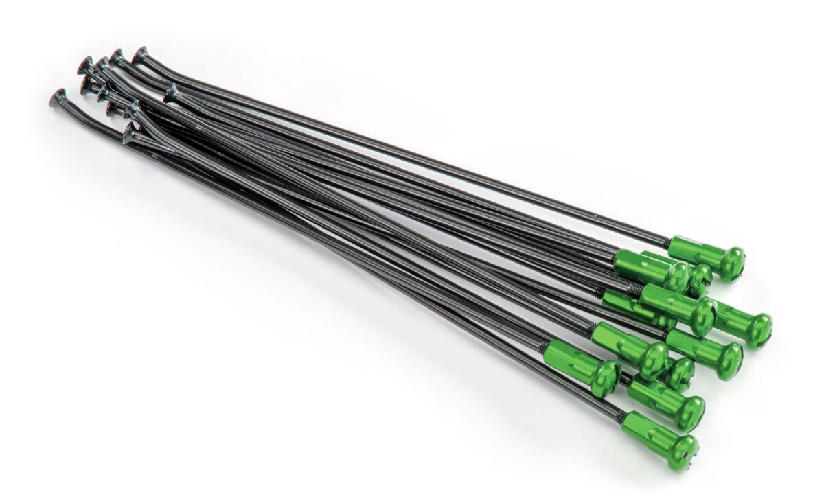 KITE SPOKES 21FR BK/GN NIP 12PC 20.901.1.VE