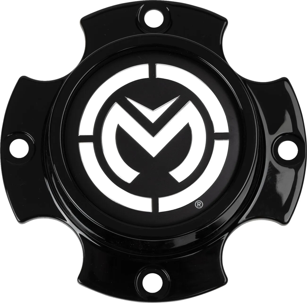 MOOSE OFFROAD FOUR WHEEL CENTER CAP 26X 4/110 GLOSS BLK C356GB-110MO