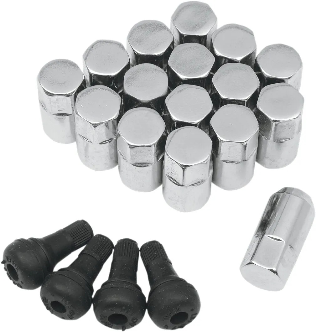 MOOSE OFFROAD FOUR WHEEL LUG NUT 10MM CHROME 16PK SP300MO208