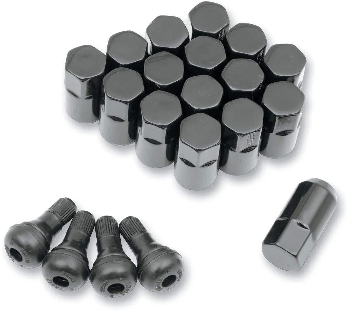 MOOSE OFFROAD FOUR WHEEL LUG NUT 10MM BLACK 16PK SP300MO208B
