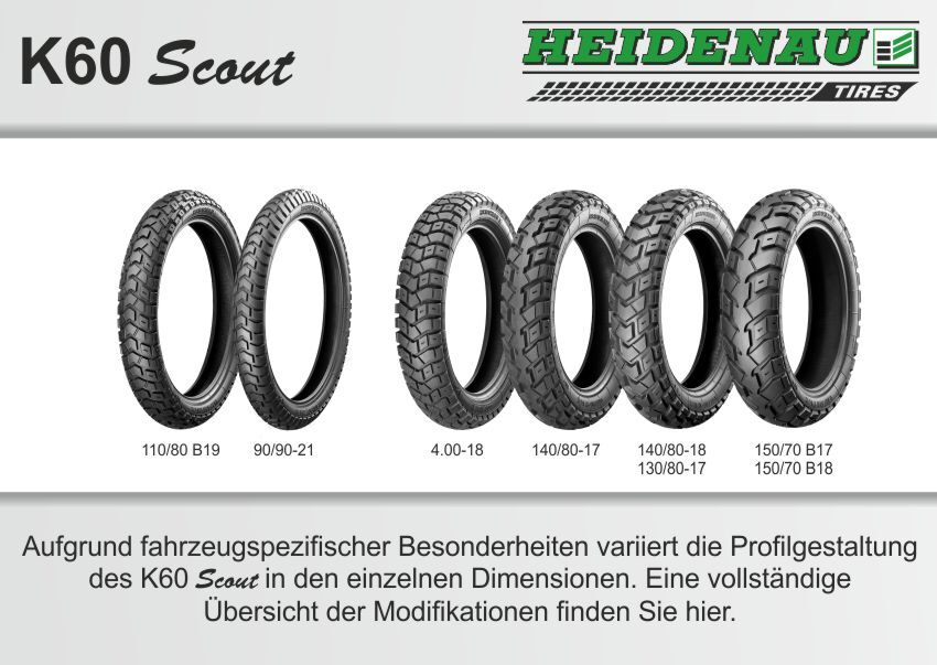 HEIDENAU K60 SCOUT 150/70B18 70T TL M+S 11140088
