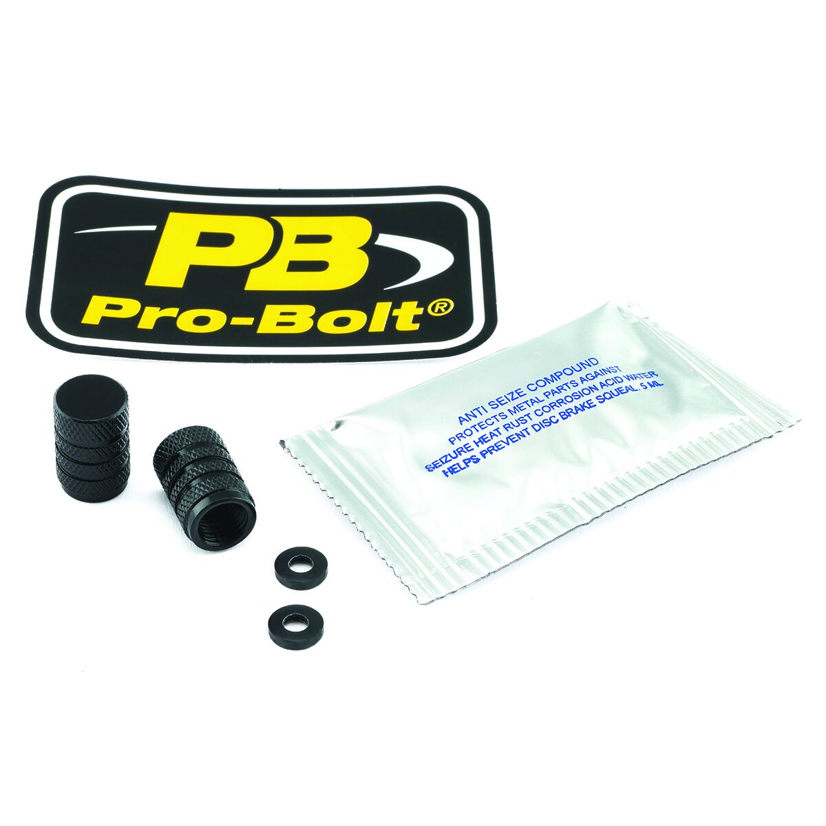 PRO BOLT CAP VALVE STEM BLACK 2DCAP10BK