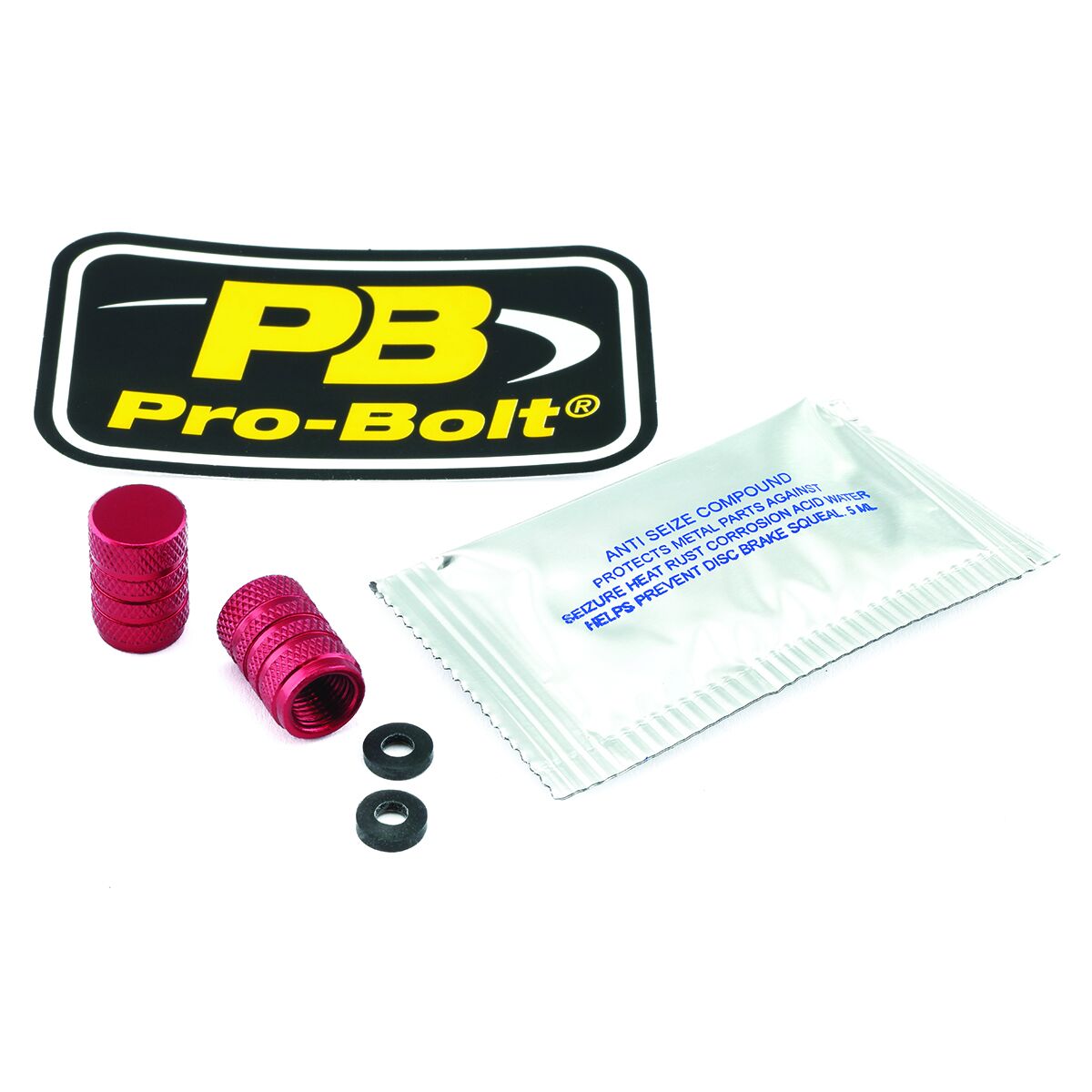 PRO BOLT CAP VALVE STEM RED 2DCAP10R