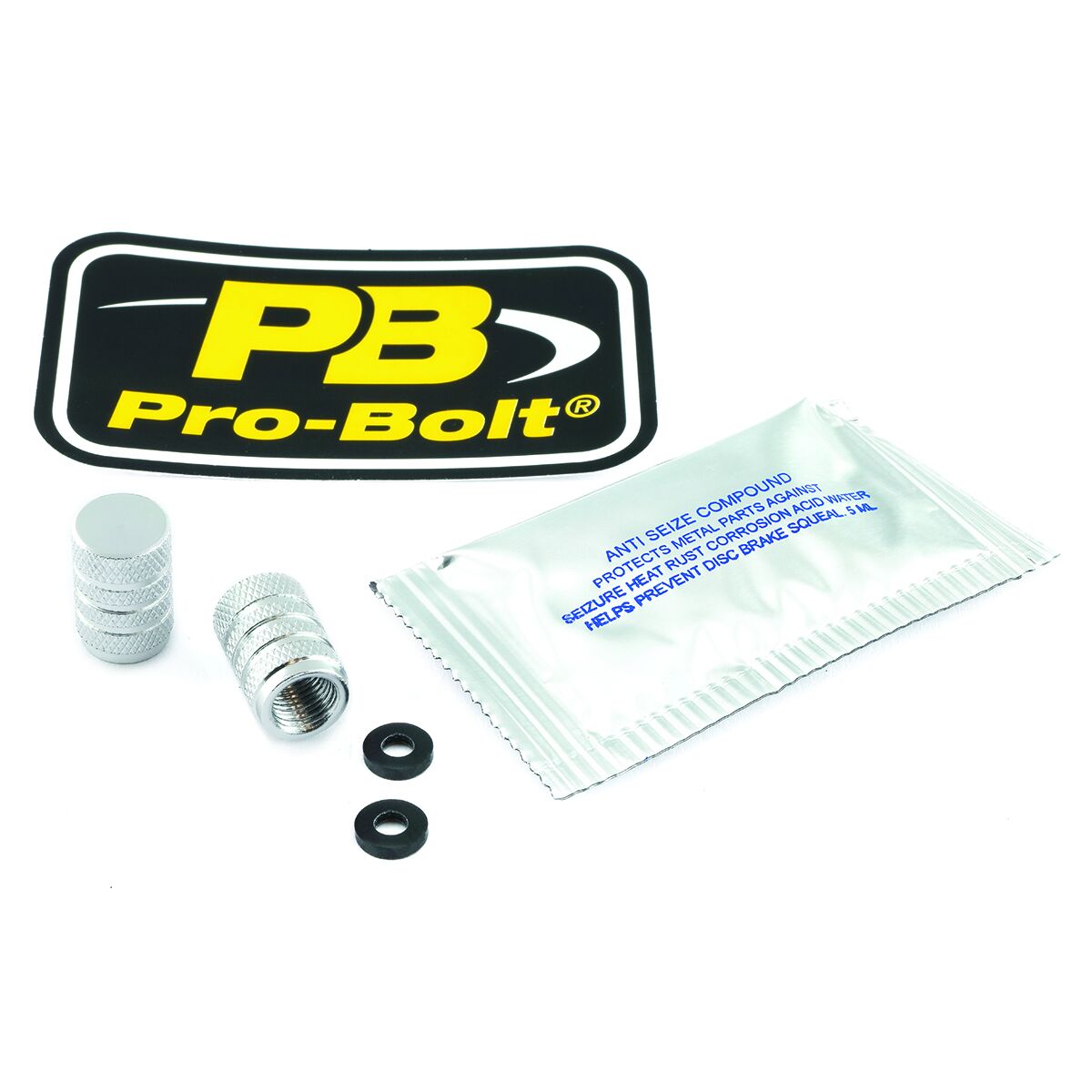PRO BOLT CAP VALVE STEM SILVER 2DCAP10S