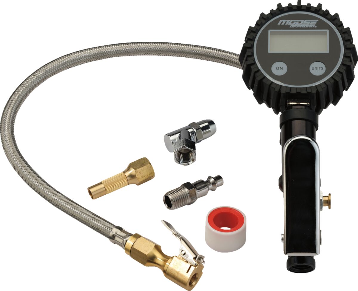 MOOSE OFFROAD HARD-PARTS TIRE INFLATOR GAUGE MOOSE Q15-6016A