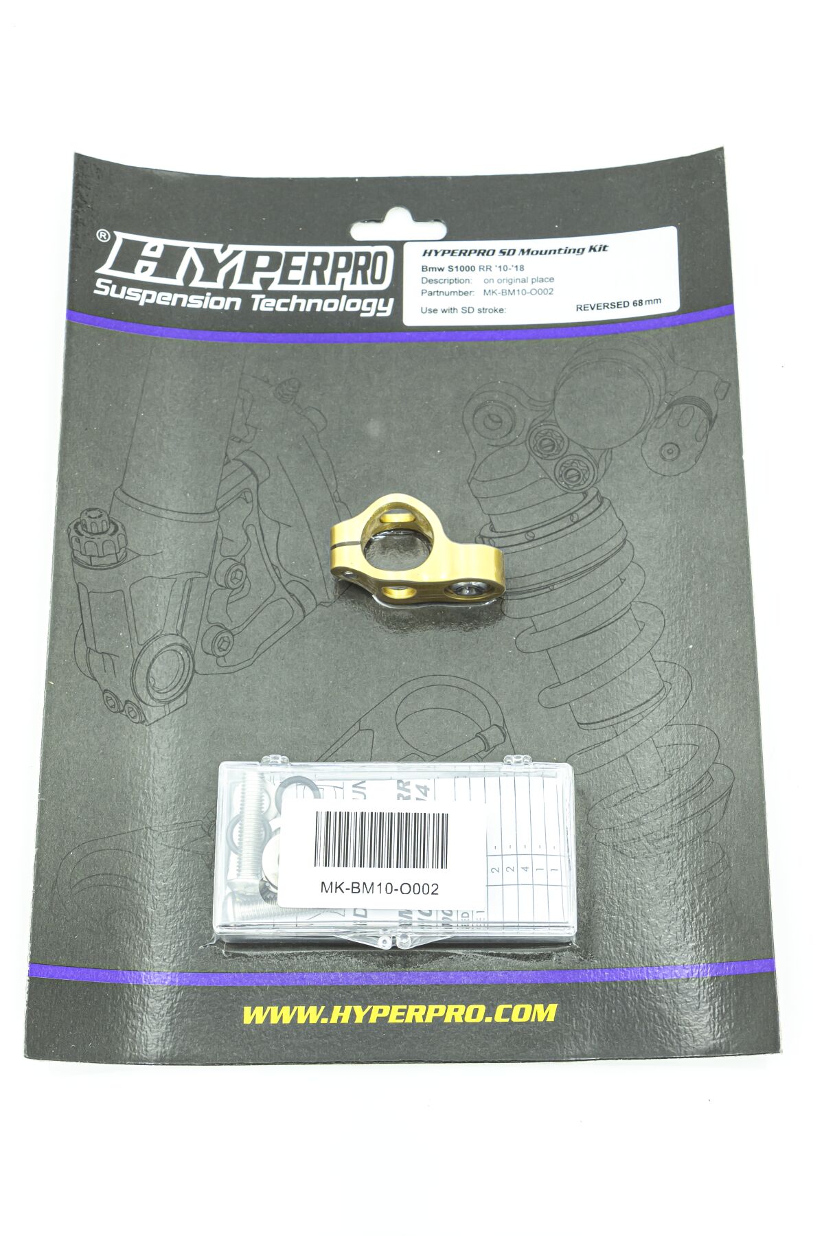 HYPERPRO SD MOUNT. KIT GOLD BMW S 1000 MK-BM10-O002