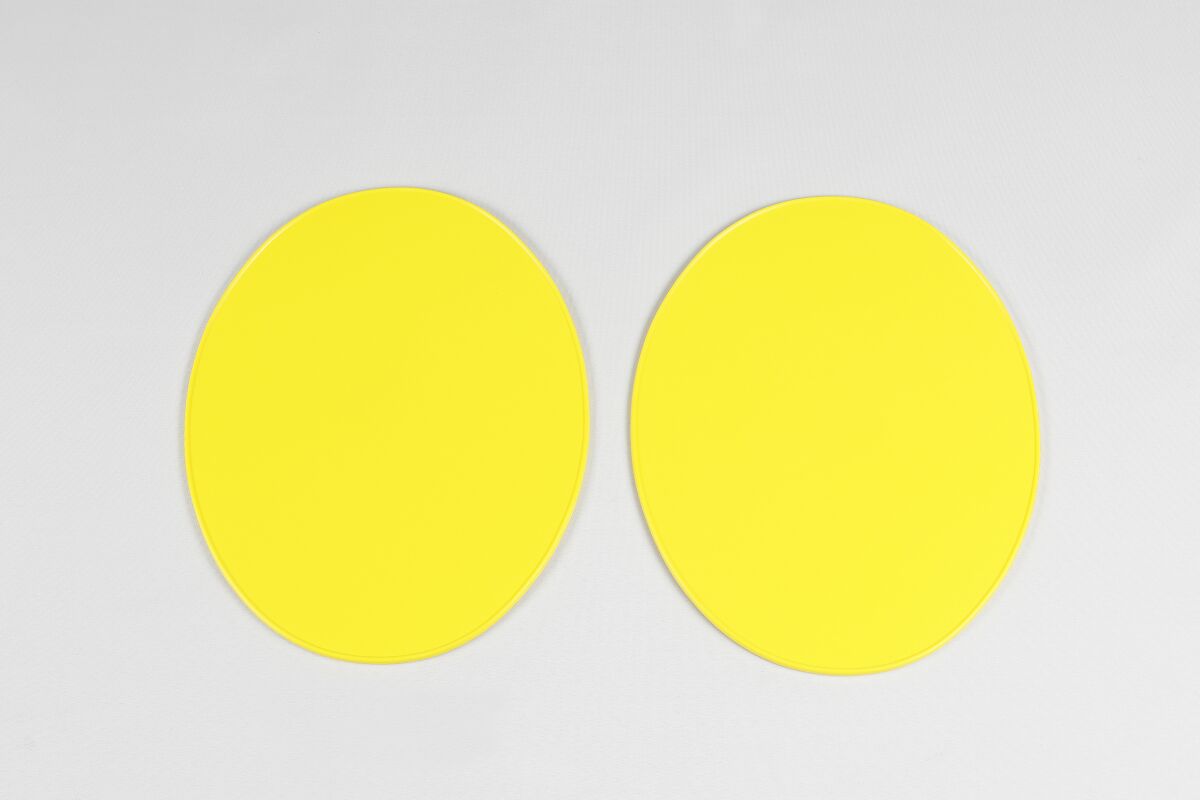 UFO UNI OVAL PLATE YL 2PC ME08048@D