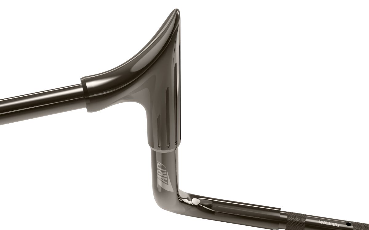 ZARD HANDLEBAR BULL 10” BLACK CHROM ZHD116F100-CB