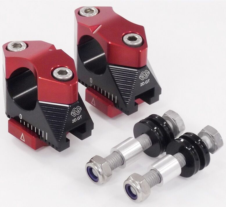 GILLES TOOLING RISERS 2DGT BK/RD 2DGT-02-10-BR