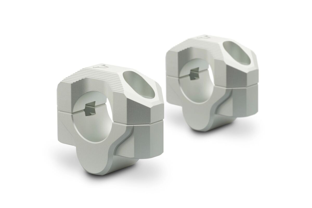 SW-MOTECH BAR RISER 28MM SILVER LEH.00.039.20201/S