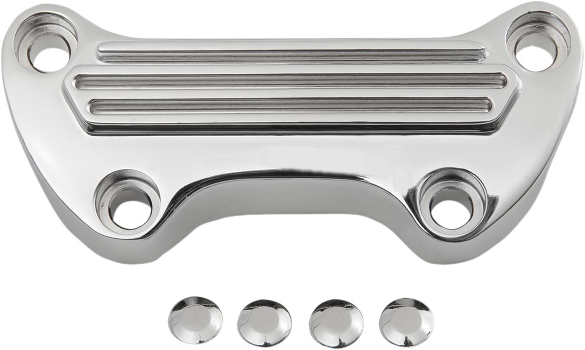 DRAG SPECIALTIES FINNED H/BAR CLAMP 03-0106