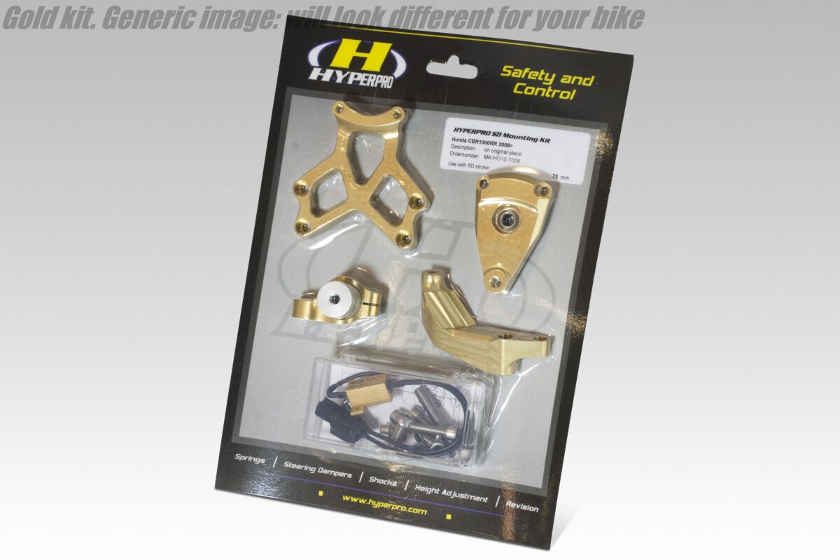 HYPERPRO SD MOUNT. KIT BLACK TRIUMPH ST MK-TR06-T003-B