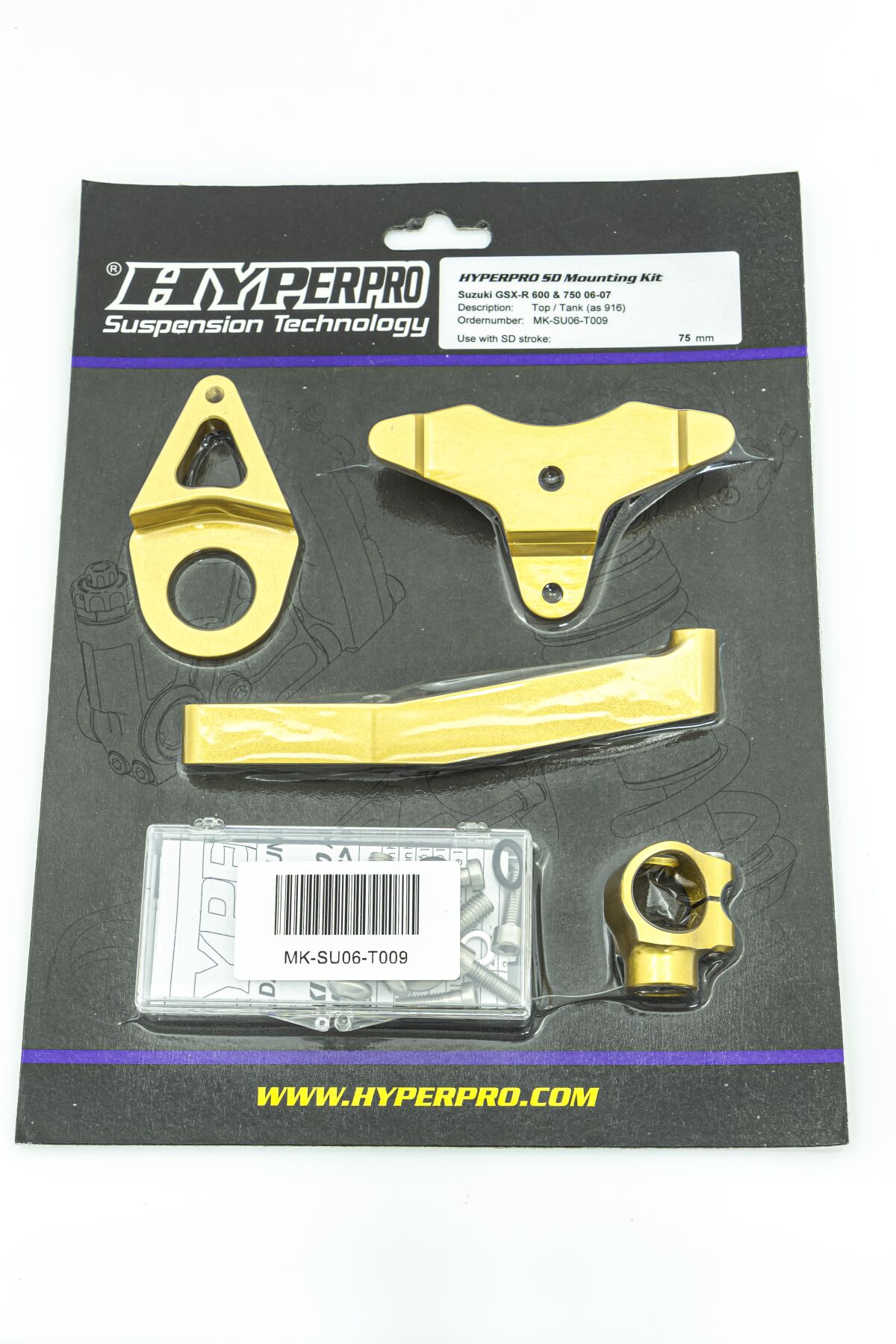 HYPERPRO SD MOUNT. KIT GOLD SUZUKI GSX- MK-SU06-T009