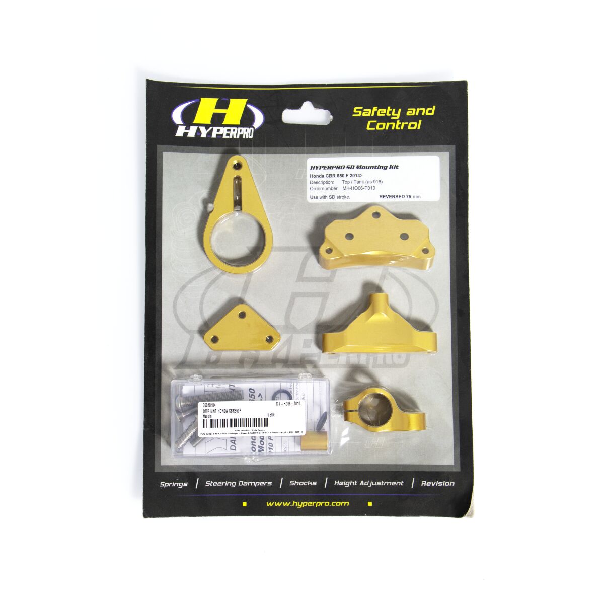 HYPERPRO SD MOUNT. KIT GOLD HONDA CBR 6 MK-HO06-T010