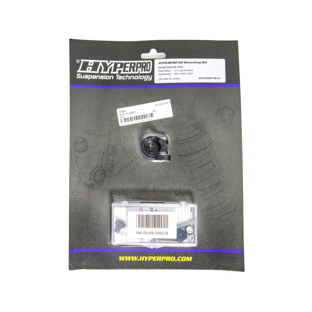 HYPERPRO SD MOUNT. KIT BLACK DUCATI DES MK-DU09-O002-B